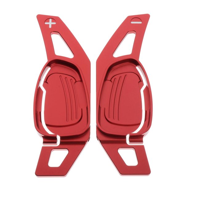 Extensiones de cambio de paleta rojas de metal de aluminio para Gear Car rojo Sharpla Paleta de cambio del volante