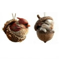 thumbnail image 3 of Hogar y jardín, Adornos colgantes, Adornos de animales lindos de avellana de bosque de resina Adornos navideños de bosque, Una picadora, 3 of 8