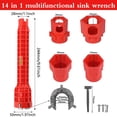 thumbnail image 2 of Llave de lavabo multifunción senylanhxy 14 en 1 para fontanería, 2 of 7
