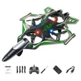 thumbnail image 4 of FashionCha Set of 2 Remote Control Airplanes with Fixed RC Engine for Aerobatic Flights, LED Lights And Intelligent Orbital Function. Made of Shockproof PP. green 1 Battery, 4 of 8