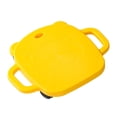 thumbnail image 2 of Tablero deportivo con asas, tabla para sentarse, entrenamiento de habilidades motoras con ruedas, equipo de entrenamiento sensorial para gimnasio de amarillo, 2 of 8