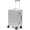 Sliver, variant on 20 Inch Carry On Luggage Suitcase, Zipperless Aluminum Frame ABS PC Hard Shell Bag, Airline Approved Lightweight Travel Trolley with TSA Lock & Cup Holder
