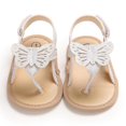 thumbnail image 6 of Zanvin Sandals on Clearance, Kids Sandals, Toddler Sandals, Infant Baby Girls Sandals Shoes Butterfly Causal Summer Newborn Flat Soft Shoes, White, 12, 6 of 8