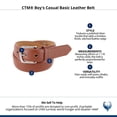 thumbnail image 5 of CTM Boy's Casual Basic Leather Belt, 5 of 5