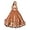 Burnt Orange, variant on Kids Teens Flower Girl Dress Wedding Off-Shoulder Tulle Appliques Elegant Pageant Dresses