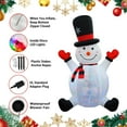 thumbnail image 3 of Jeco CHD-OD036 8 ft. Inflatable Snowman with Rotating Light, 3 of 5