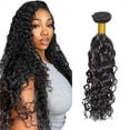 thumbnail image 1 of Hair Water Human Hair Bundles Natural Black Color Brazilian Unprocessed Virgin Hair 1 Bundle Wet And Wavy Bundles Human Hair Extensions, Pullover Toupee, 1 of 9