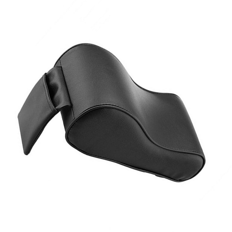Universal Leather Car Center Console Cushion Auto Armrest Pad Rest Pillow  Mat (Black) 