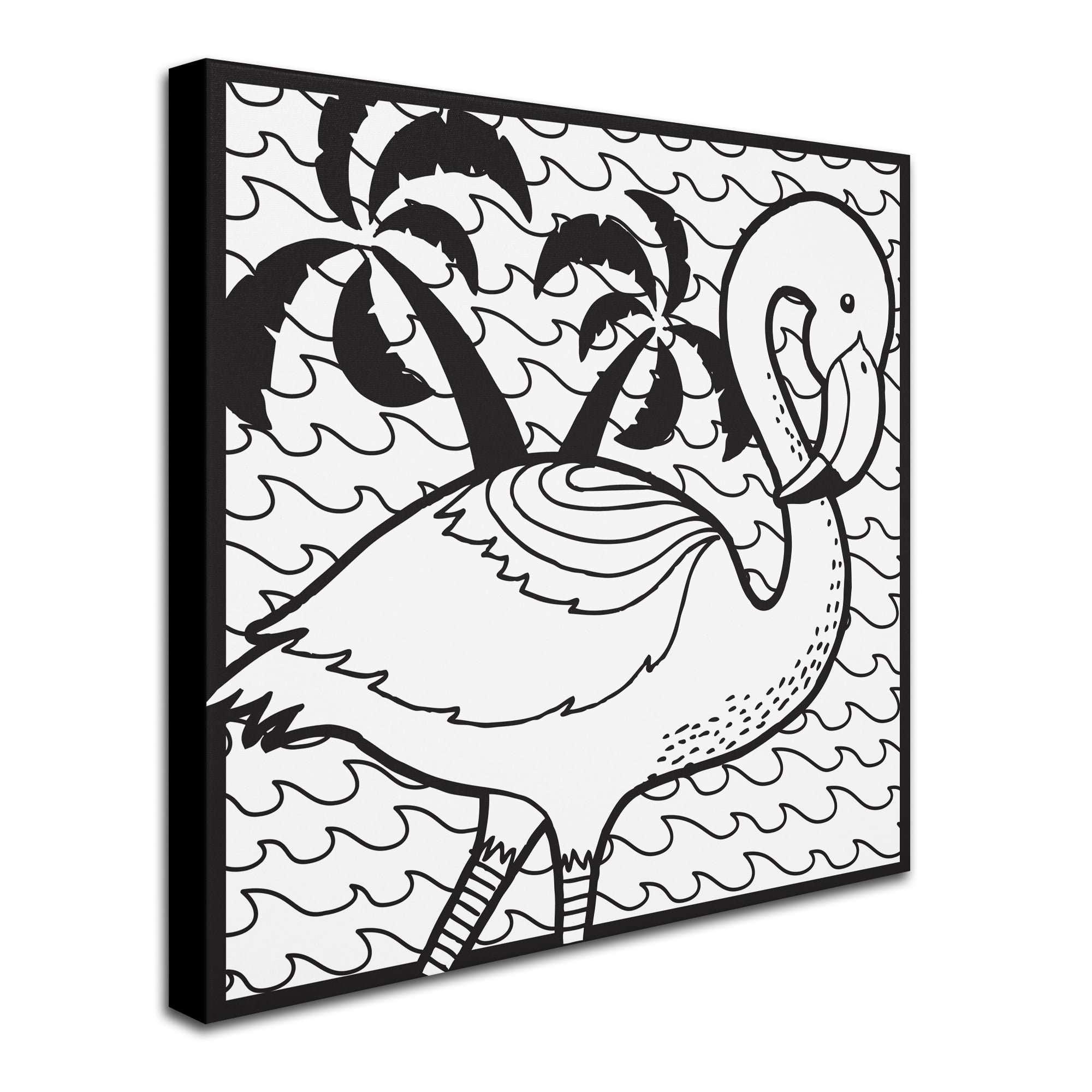 Trademark Fine Art "Flamingo" Canvas Art by Hello Angel