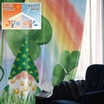 thumbnail image 5 of St Patrick's Day Blackout Curtains for Bedroom/Living Room, Pinch Pleated Black Out Curtains, Green Gnomes Shamrock Cloud Plants Rainbow Room Darkening Window Drapes with Hooks 2 Panels, 59"x70", 5 of 8