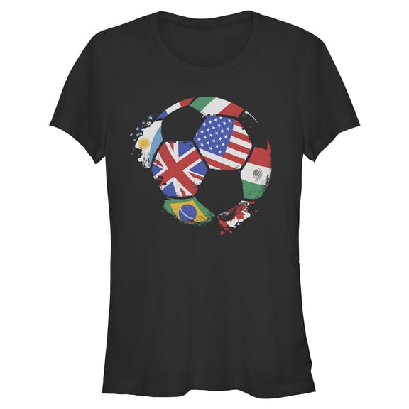 Juniors Lost Gods Country Flags Soccer Union T Shirt