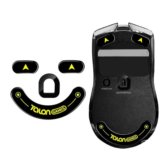 TALONGAMES Glass Mouse Feet for Viper V2 Pro Wireless Mouse, Black, New, 1 Count, 1 Pack