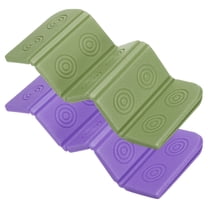 2Pack Foldable Sit Pad, Sit Pads to 14 x 10", Purple, Green