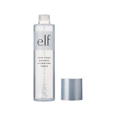 elf, Keep Your Balance Toner, suave, refrescante, antiinflamatorio, elimina el maquillaje y las impurezas, hidrata, limpia, calma, infundido con ácido hialurónico, hamamelis y aloe, 5.07 onzas