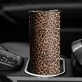 thumbnail image 2 of 20oz Insulated Tumbler with Lid and Straws - Stainless Steel Double Vacuum Leopard Coffee Tumbler for Home, Office, Party, 2 of 6
