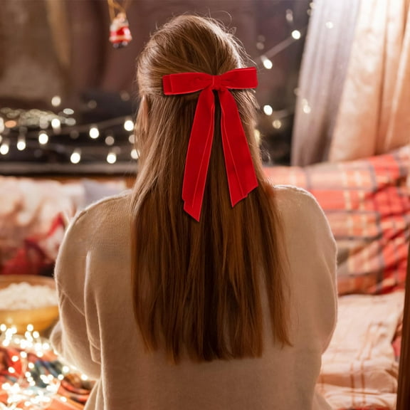 WHAMVOX 6 Pcs Hair Bows Big Bow Hair Clips For Styling Bow Clips For Women Bow Clips Long Hair Bows For Parties And Daily Wear