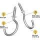 thumbnail image 4 of 100 Pcs Screw Hooks, 1 Inch Metal Cup Hooks Screw in Mug Hooks Heavy Duty Screw, 4 of 5
