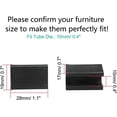 thumbnail image 2 of sourcing map 20 Piezas Patas De Silla Deslizantes Tubo Redondo Mesa Auxiliar Sillón Muebles Almohadilla En Forma De U Plástico Negro Diámetro 10mm, 2 of 8