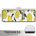 thumbnail image 5 of Kitchen Rugs Sets Of 2,Yellow Lemon Fruit Berries Beige Pattern Anti Fatigue Kitchen Mat Rugs Non Slip Washable,Decorative Kitchen Floor Mats for Kitchen,Sink,Laundry,17"x47"+17"x47", 5 of 5