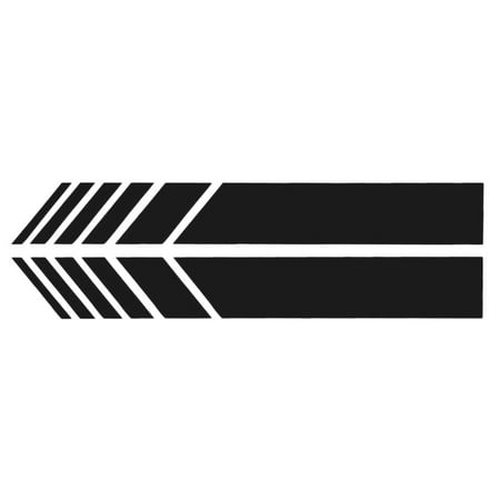 Akoyovwerve 2PCS Car Auto Suv Vinyl Graphic Car Body Sticker Side Decal Stripe Diy Decals