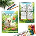 thumbnail image 6 of Netecom Pomeranian Coloring Book for Adults, Spiral Bound, Soft Cover, 6 of 6