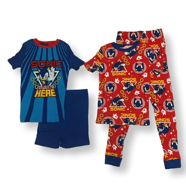 Sonic the online hedgehog pajamas walmart