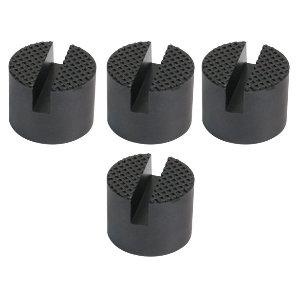 4 almohadillas de goma para gato de piso, protector de riel lateral con soldadura por presión, accesorios para automóviles, adaptador profesional para