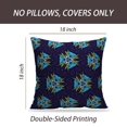 thumbnail image 2 of LALILO Throw Pillow Covers Pencil Ethnic With Navy Blue And Cream Cushion Cover 18" x 18", 3964 Pack, 2 of 6