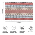 thumbnail image 3 of Multicolor Geometric Boho Pattern Bathroom Rugs Mat,Non Slip Microfiber Bathroom Rug,Rubber Backing,Soft Bathroom Mats for Bathroom Floor,Tub and Shower,17x27in(43x68cm), 3 of 5