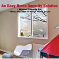 thumbnail image 5 of SecurityMan Adjustable Window Bar, Heavy-Duty Iron Lock for Horizontal or Vertical Use, Childproof, 14.25"–37",  Chrome, 5 of 7