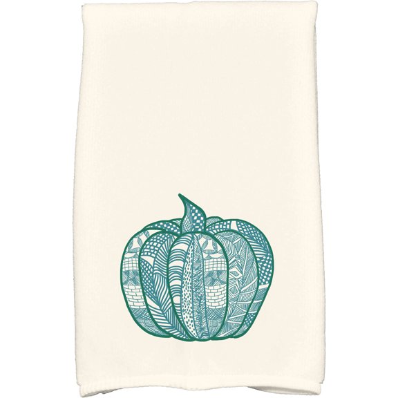 Simply Daisy 18" x 30" Pumpkin Patch Holiday Geometric Print Kitchen Towel