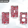 thumbnail image 7 of Yayeee Blank Wall Plate Cover 1-Gang 4.5"x2.7" Home Unused Decorative Outlet, Sweet Strawberry, 7 of 7