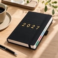 thumbnail image 2 of 2027 Calendar Planner, 5.51"x8.35" Weekly Monthly Schedule Book with Tabs (Black), 2 of 5