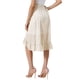 thumbnail image 3 of Falda Midi Floral Refinada para Mujer, Casual de Verano, Con Volantes, Nudo en la Cintura, Corte A, Falda Fluida, Talla XS, Amarillo, 3 of 6