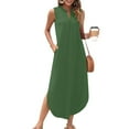 thumbnail image 2 of ameIAEA Summer Dresses for Women Sleeveless V Neck Casual Maxi Sundresses with Pockets, 2 of 7