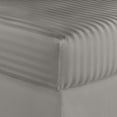thumbnail image 3 of 1200 Thread Count 100% Cotton Stripe Sheet Set (California King, Gray), 3 of 4