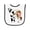 White and Black, variant on Inktastic I'm One-cowgirl Riding Horse Birthday Baby Terry Cloth Bib