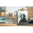 thumbnail image 2 of Ahgly Company Machine Washable Indoor Rectangle Traditional Charcoal Black Area Rugs, 8' x 12', 2 of 7