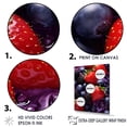thumbnail image 3 of Designart "Berrilicious Geometry In Vibrant Violet" Fruits Wall Decor, 3 of 7