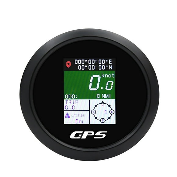 52mm/85mm TFT Screen Speed Gauge Digital GPS Speedometer Mph Knot Km/h GPS Antenna For Motorcycle Marine Boat Car 12V 24V