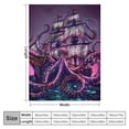 thumbnail image 4 of Orinice Octopus Tentacles Warm Lightweight Blanket Soft Fleece Blankets All Seasons Throw Blanket 40x50in, 4 of 6