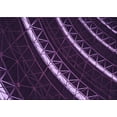 thumbnail image 1 of Ahgly Company Machine Washable Indoor Rectangle Transitional Purple Violet Purple Area Rugs, 2' x 4', 1 of 7