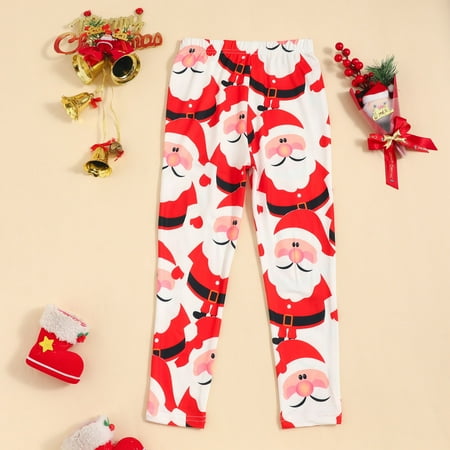 

DAETIROS Skin Friendly Casual Cute Comfy Children Elastic Fashion Girls Trousers White