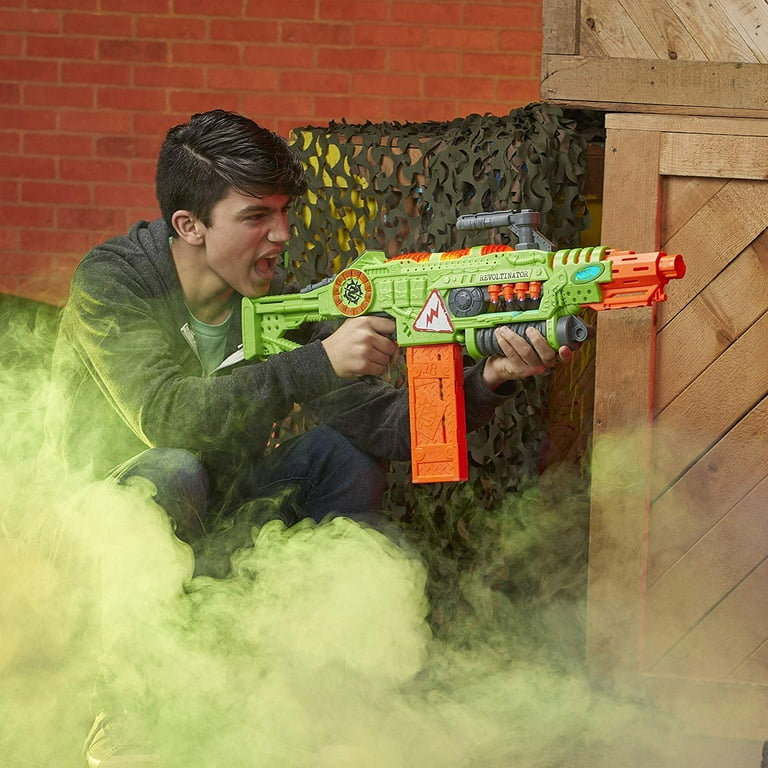 Revoltinator Nerf Zombie Strike Toy Motorized Blaster & 18 Nerf Darts 