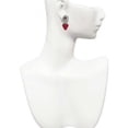 thumbnail image 2 of Delight Jewelry Silver-tone Large Enamel Strawberry - Two-tone Daisy Flower Post Earrings, 2 of 4