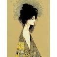 thumbnail image 1 of Klimt Style Woman in Multi Coloured Shawl Painting Large Wall Art Poster Print Thick Paper 18X24 Inch, 1 of 5
