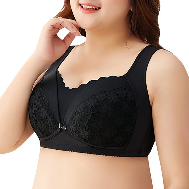 Clearance Sale 2025 Bra Ladies' Solid Breastfeeding Bra Front Vest Non Rim Cotton Fashion Underwear
