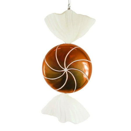 NorthLight 18 in. Candy Fantasy Wrapped Orange Dreamsicle Candy Christmas Ornament Decoration