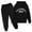 Black, variant on WMQPNNS Girls Pant Sets Girls 2 Piece Outfits Size 14-16 Hoodie and Jogger Pants with Pockets Casual Two Piece Outfit Tracksuits Kids Clothes(Size 4-5 Years, Red)