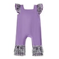 thumbnail image 5 of mgoYE Baby Girl Clothes 3-6 Months Baby Girl Halloween Clothes Pumpkin Long Sleeve Romper Jumpsuit Striped One Piece Outfit|Purple 0-3 Months, 5 of 8